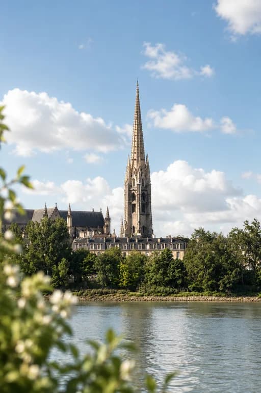 Vue sur Bordeaux depuis la rive droite